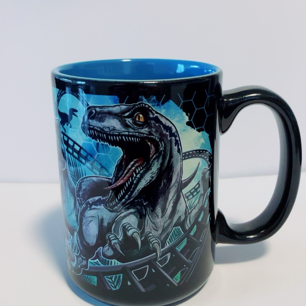 Universal Blue and‎ Black Dinosaur Mug